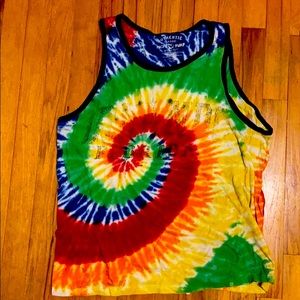 Vintage Orlando tye dye muscle tanj